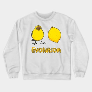 Convergent Evolution of a Brid into a Lemon. Science Pun Crewneck Sweatshirt